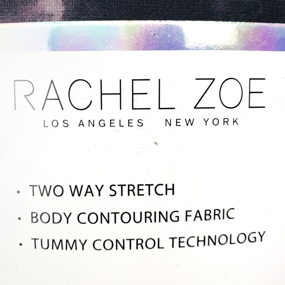 NWT RACHEL ZOE Tie-Dye & Polka Dot High Waisted Ponte Leggings Bundle Size: Med - Picture 7 of 7